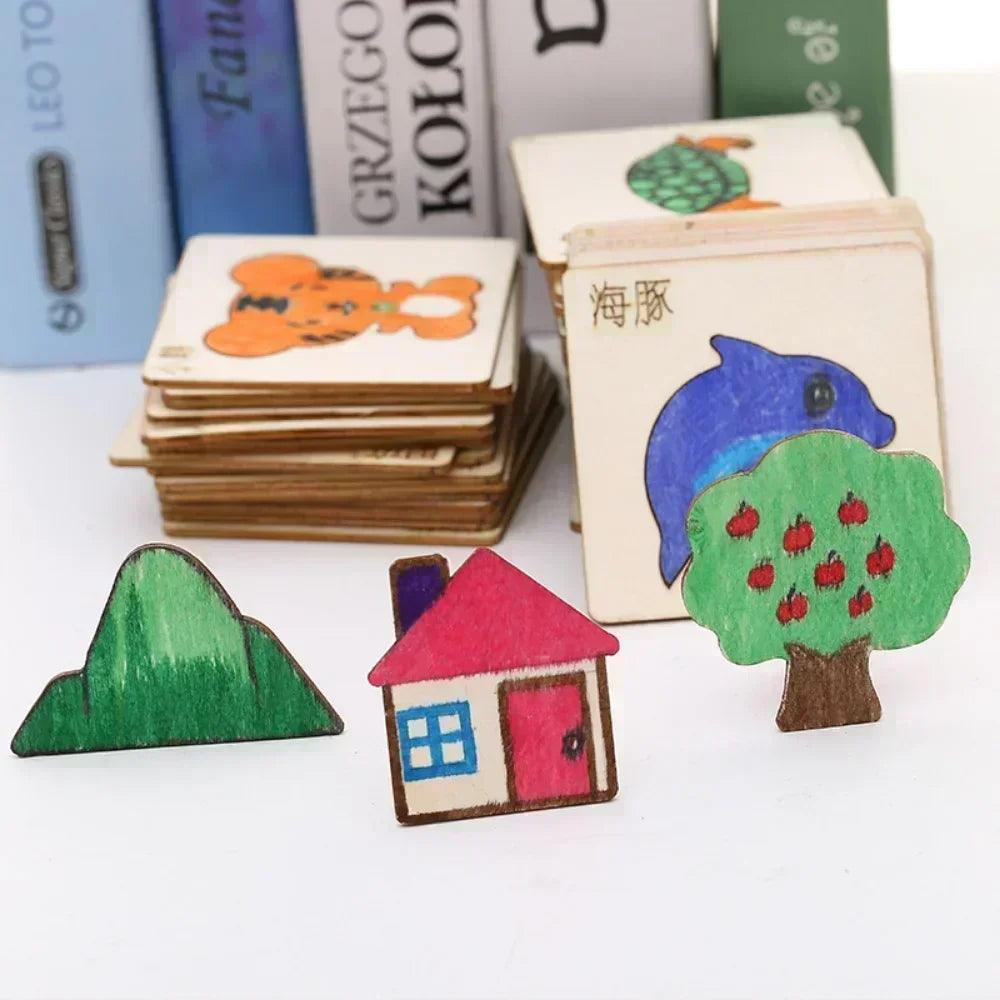 Wooden Drawing Stencil Set
